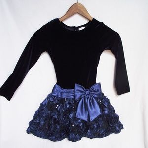 Size 6 Blue Little Girl's Dress